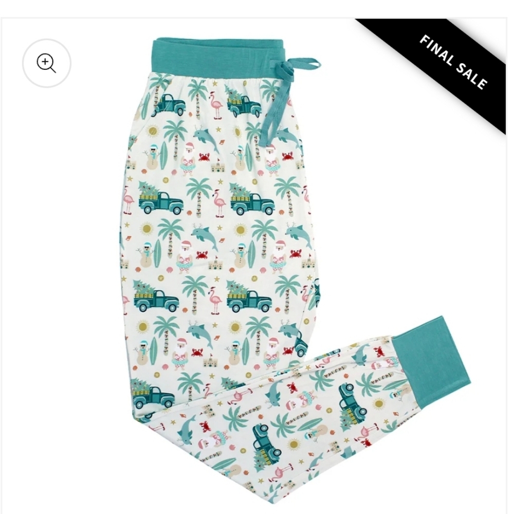 Coastal Christmas Bamboo Jogger Pajama Pants